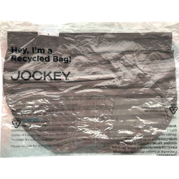 Lot 6 Jockey Brown Matte & Shine Seamsfree Hipster, US6 - Picture 7 of 8